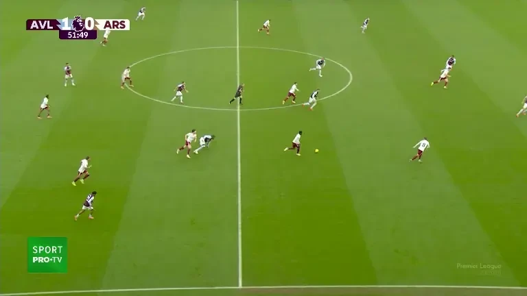 Aston Villa - Arsenal, VOYO: Gol Trossard (minutul 52)